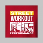 Street Workout Performance mikina s kapucou stiahnutelnou šnúrkami a klokankovým vreckom vpredu 